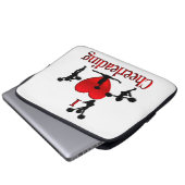 Einzigartig I Herz Cheerleader Laptopschutzhülle (Vorne Knopf)