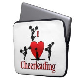 Einzigartig I Herz Cheerleader Laptopschutzhülle (Vorderseite Links)