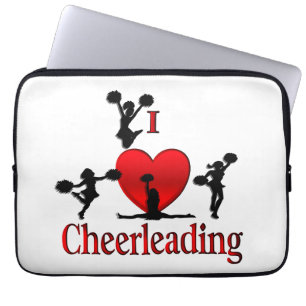 Einzigartig I Herz Cheerleader Laptopschutzhülle