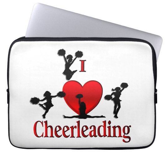 Einzigartig I Herz Cheerleader Laptopschutzhülle (Vorderseite)