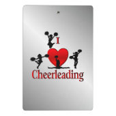Einzigartig I Herz Cheerleader Mini Klemmbrett (Rückseite)