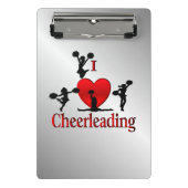 Einzigartig I Herz Cheerleader Mini Klemmbrett (Vorderseite)