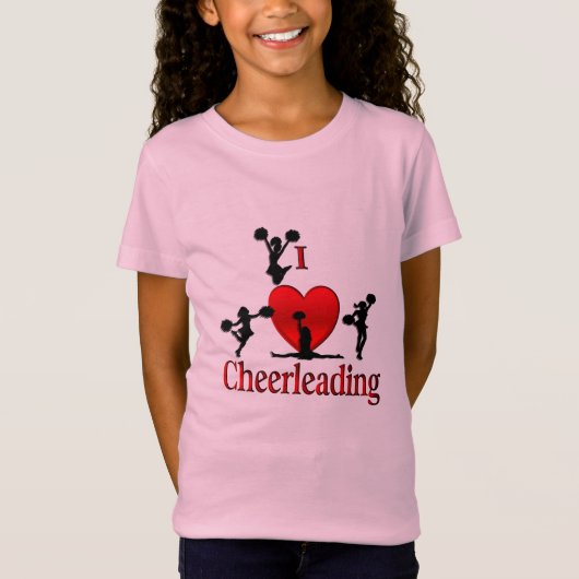 Einzigartig I Herz Cheerleader T-Shirt (Vorderseite)