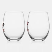 Einzigartig I Herz Cheerleader Weinglas Ohne Stiel (Links)