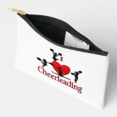 Einzigartig I Herz Cheerleader Zubehörtasche (Offen)