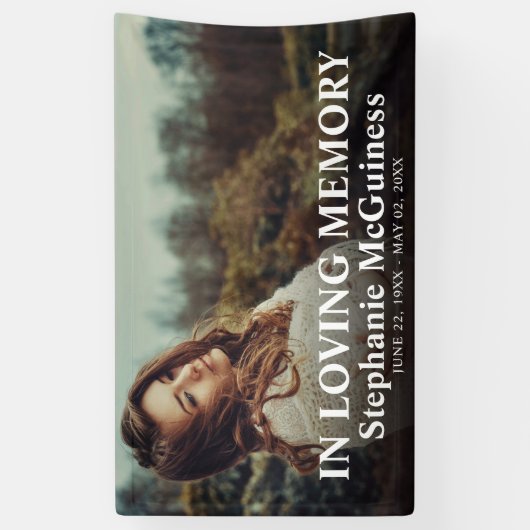 Einzigartig im Foto der Erinnerung Banner (Vertikal)