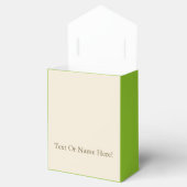 Einzigartig in Apfelgrün und Weiß gestreift, indiv Geschenkschachtel (Geöffnet)