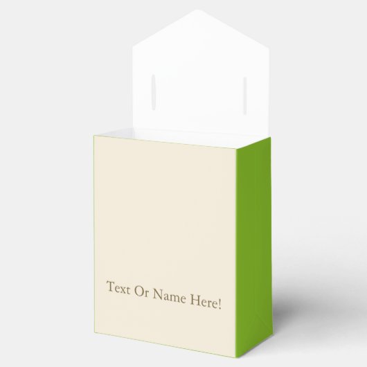 Einzigartig in Apfelgrün und Weiß gestreift, indiv Geschenkschachtel (Geöffnet)