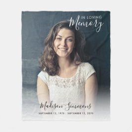 Einzigartig in der Liebe zum Foto Gedächtniswahrne Fleecedecke