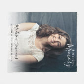 Einzigartig in der Liebe zum Foto Gedächtniswahrne Fleecedecke (Vorderseite (Horizontal))