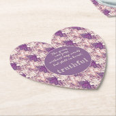 Einzigartig in Glasur/lila floral Untersetzer (angewinkelt)