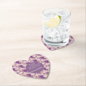 Einzigartig in Glasur/lila floral Untersetzer (Vor Ort)