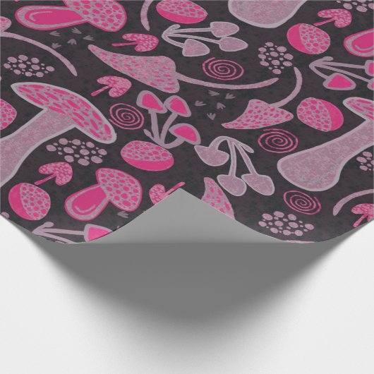 Einzigartig in Rosa/Fall Muster Geschenkpapier (Ecke)