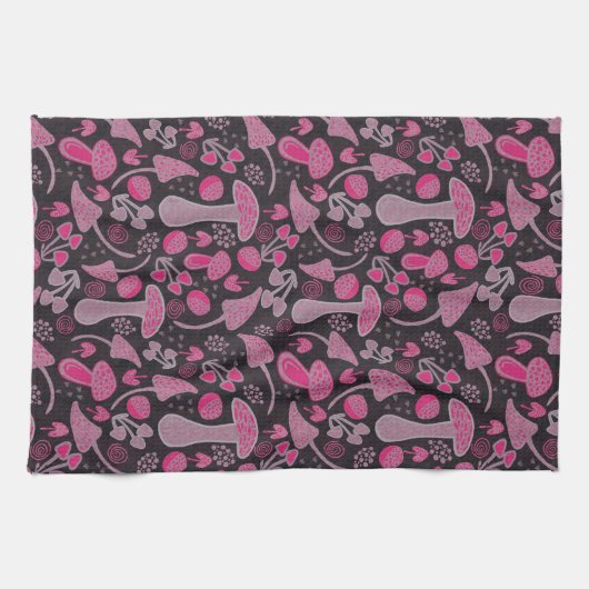 Einzigartig in Rosa/Fall Muster Geschirrtuch (Horizontal)