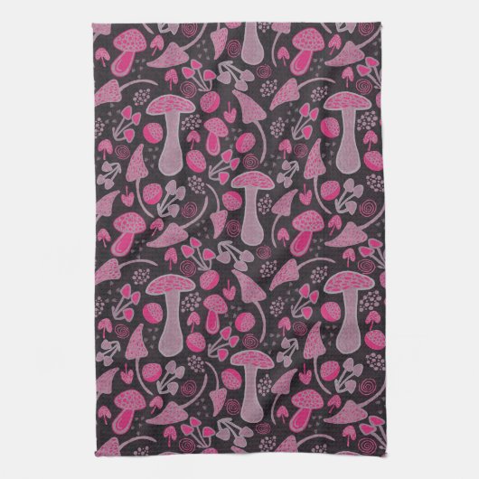 Einzigartig in Rosa/Fall Muster Geschirrtuch (Vertikal)