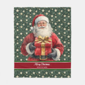 Einzigartig klassische Wasserfarbe Santa Blanket Fleecedecke (Vorderseite)