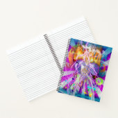 Einzigartig konstruiertes Surreal Artwork mit Wolf Notizblock (Innenseite)