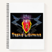 Einzigartig konzipiertes Geschenk der 25. Infanter Notizblock (Vorderseite)