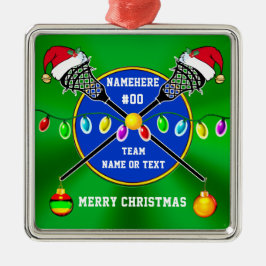 Einzigartig, Lacrosse Weihnachtsschmuck, Personali Ornament Aus Metall