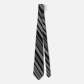 Einzigartig Luxus Grau Print Neck Tie Krawatte (Vorderseite)