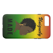 Einzigartig Made Black Women's iPhone Case (Rückseite (Horizontal))