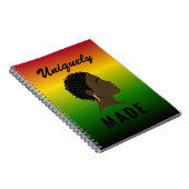 Einzigartig Made Black Women's Spiral Notebook Notizblock (Rechte Seite)