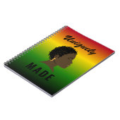 Einzigartig Made Black Women's Spiral Notebook Notizblock (Linke Seite)