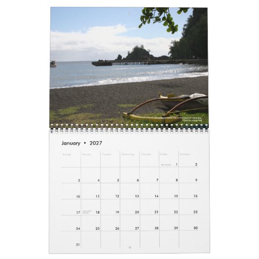 Einzigartig Maui-Kalender Kalender (Jan 2027)