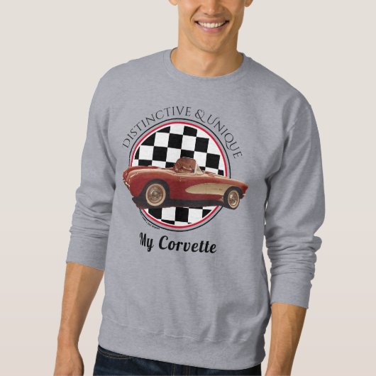 Einzigartig, mein Corvette Sweatshirt (Vorderseite)