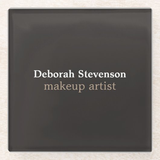 Einzigartig Moderne Graue Angewohnheit Glasuntersetzer (Vorderseite)