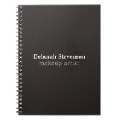 Einzigartig Moderne Graue Angewohnheit Notizblock (Vorderseite)