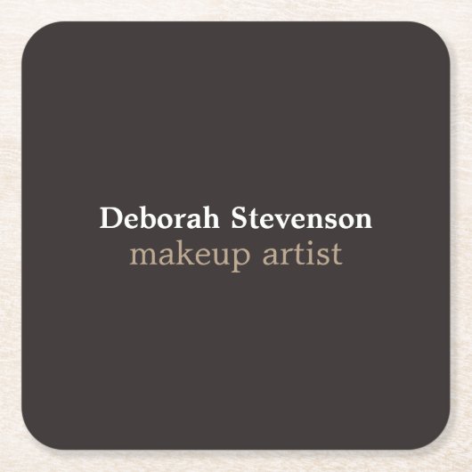 Einzigartig Moderne Graue Angewohnheit Rechteckiger Pappuntersetzer (Vorderseite)