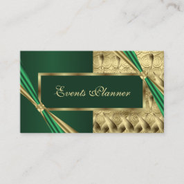 Einzigartig Moderne Luxus Smarald und Gold geometr Visitenkarte