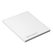 Einzigartig moderne schlichte Namen Minimalist Notizblock (angewinkelt)