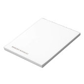 Einzigartig moderne schlichte Namen Minimalist Notizblock (Rotiert)