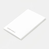Einzigartig moderne schlichte Namen Minimalist Post-it Klebezettel (angewinkelt)