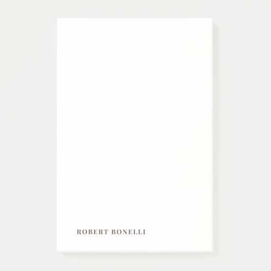 Einzigartig moderne schlichte Namen Minimalist Post-it Klebezettel (Vorderseite)