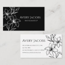 Einzigartig Moderne Schwarz-Weiß-Boho-Flora