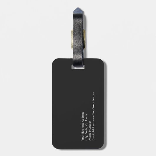 Einzigartig Modernes Grau Rot Stilvoll Gepäckanhänger (Rückseite vertikal)