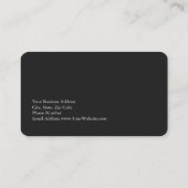 Einzigartig Modernes Grau Rot Stilvoll Visitenkarte (Rückseite)