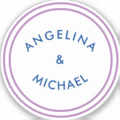 Einzigartig Modernes Minimalistisches Schlicht Aufkleber (Vorderseite)