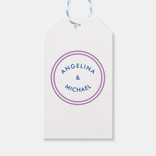 Einzigartig Modernes Minimalistisches Schlicht Geschenkanhänger (Vorderseite)