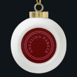 Einzigartig Modernes Minimalistisches Schlicht Keramik Kugel-Ornament<br><div class="desc">Extrem minimalistisches Design. Ich empfehle Familie und Freunden. Sehr glücklich.</div>