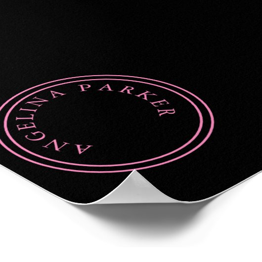 Einzigartig Modernes Minimalistisches Schlicht Poster (Ecke)