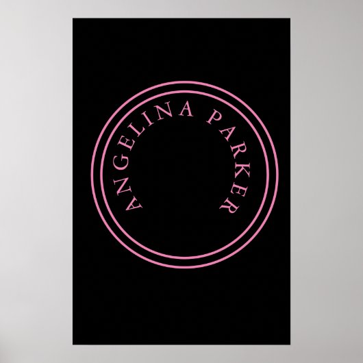 Einzigartig Modernes Minimalistisches Schlicht Poster (Vorne)