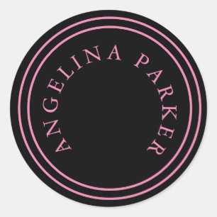 Einzigartig Modernes Minimalistisches Schlicht Runder Aufkleber