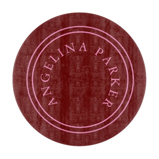 Einzigartig Modernes Minimalistisches Schlicht Schneidebrett (Vorderseite)