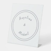 Einzigartig Modernes Minimalistisches Schlicht Sockelschild (Vorderseite)