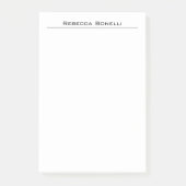 Einzigartig Modernes Minimalistisches Schlichtes E Post-it Klebezettel (Vorderseite)