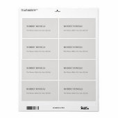 Einzigartig Modernes Platinum Gray Stilvoll Minima (Vorne)